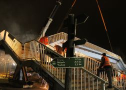 Naechtlicher Brueckenabriss In Jena 26